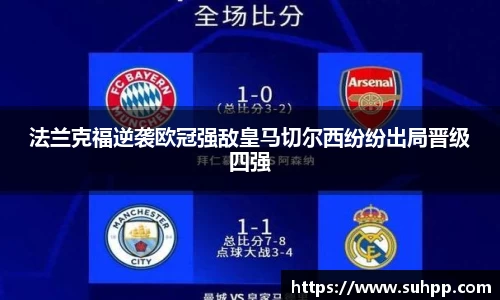 法兰克福逆袭欧冠强敌皇马切尔西纷纷出局晋级四强